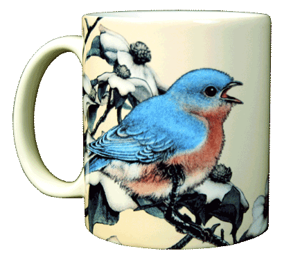 Bluebird Ceramic Mug - Front