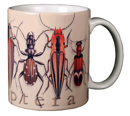 Coleoptera Ceramic Mug - Back