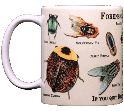 Forensic Entomology Ceramic Mug - Front