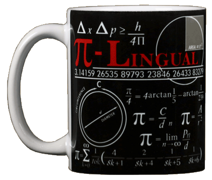 Pi-Lingual Ceramic Mug - Front