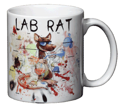Lab Rat Ceramic Mug - Back