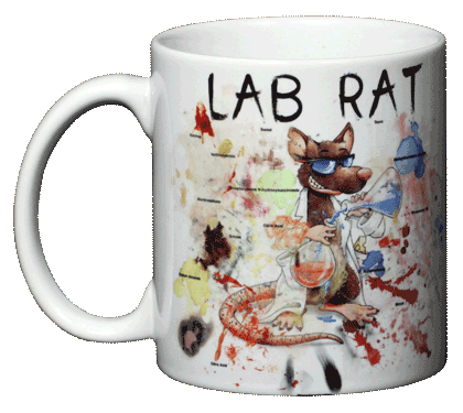 Lab Rat Ceramic Mug - Front