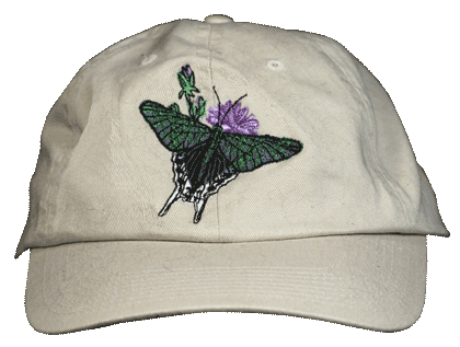 Urania Moth Embroidered Cap