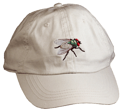 Red-Eyed Fly Embroidered Cap
