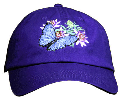 Morpho Passion Embroidered Cap