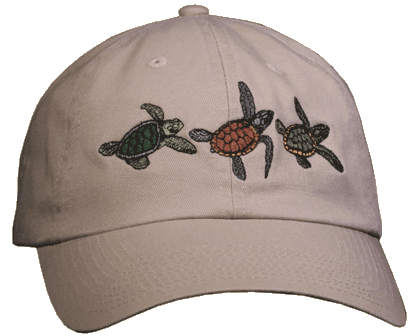 Sea Turtle Trio Embroidered Cap