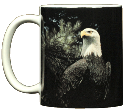 In All Her Glory Eagle Ceramic Mug - Front