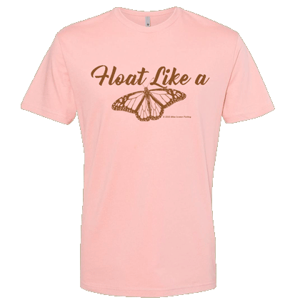 Float Like A Butterfly Unisex T-shirt - Deep Pink
