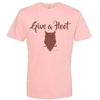Giva A Hoot Unisex T-shirt - Desert Pink