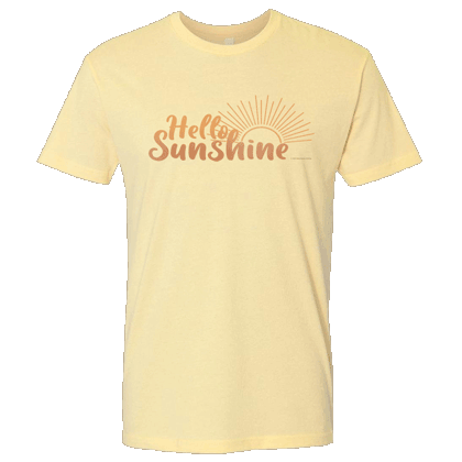 Hello Sunshine Unisex T-shirt - Next Level Banana Cream