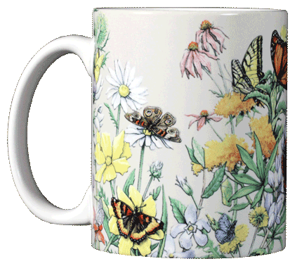 Butterflies of NA Ceramic Mug - Front