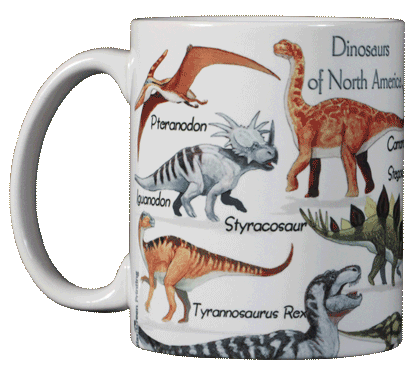 Dinosaurs of NA Ceramic Mug