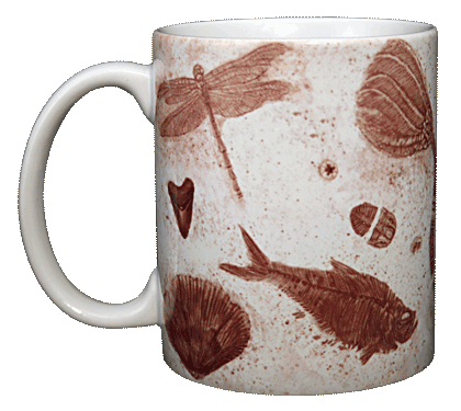 Fossils Ceramic Mug - Front