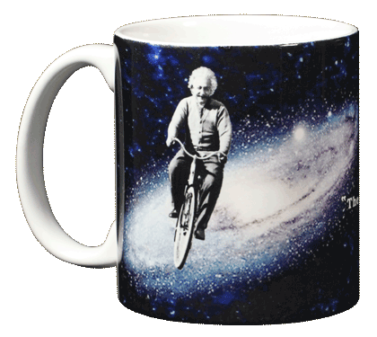 Einstein's Bicycle Ceramic Mug - Front