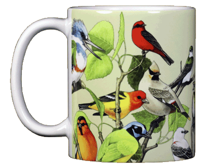 Back Country Birds Ceramic Mug - Front
