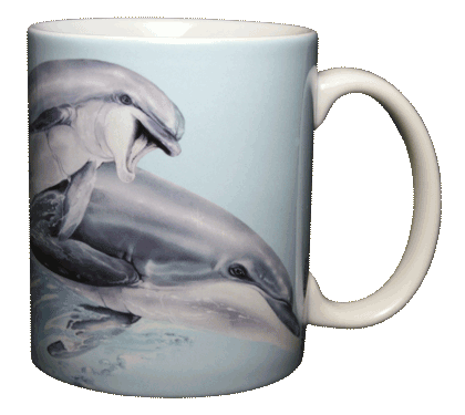 Leaping Dolphins Ceramic Mug