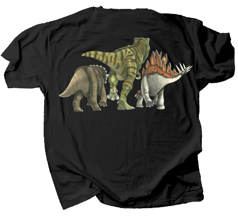 Dino Heads & Tails Youth T-shirt - Back