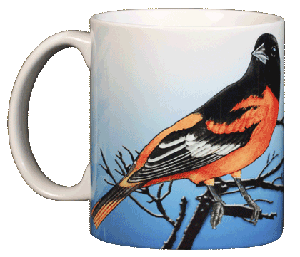 Baltimore Oriole Ceramic Mug - Front