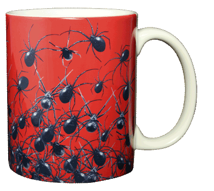 Arachnophobia Ceramic Mug - Back