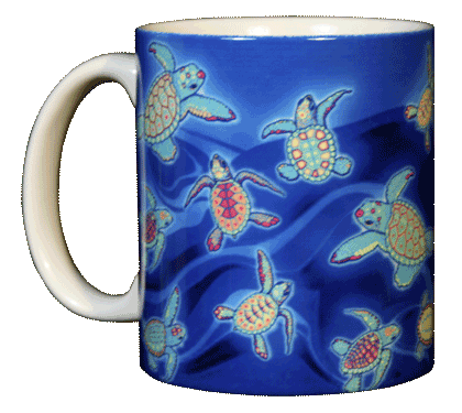 Sea Turtle Glow Ceramic Mug