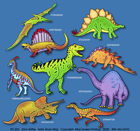 Dinosaur Glitter Youth T-shirt