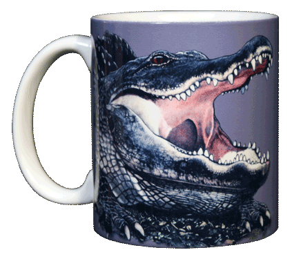 Mega Gator Ceramic Mug - Front