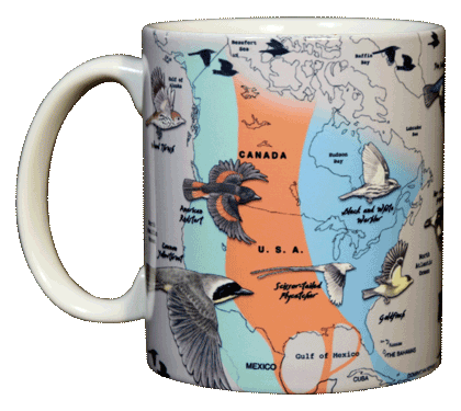 Bird Migration Ceramic Mug - Front