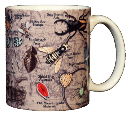 Insects, Etc. Ceramic Mug - Back