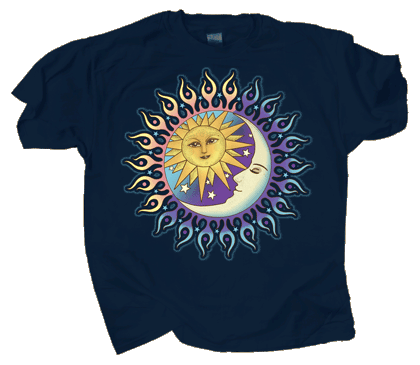 Sun Moon & Stars Adult T-shirt