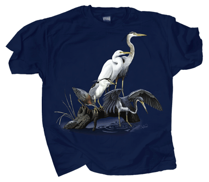 Wading Birds Adult T-shirt