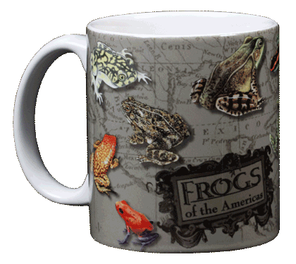 Frogs of the Americas Ceramic Mug - Front