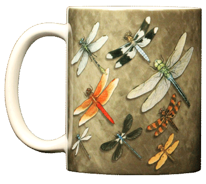 Dragonfly Squadron Ceramic Mug - Front