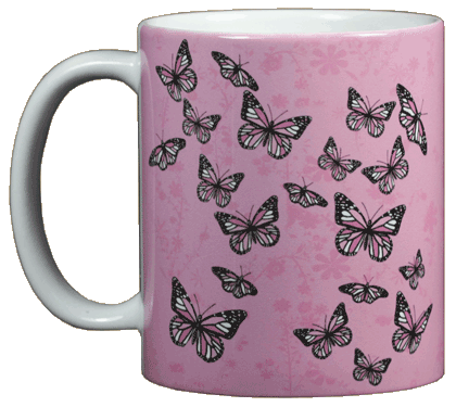 Good & Plenty Butterflies Ceramic Mug - Front