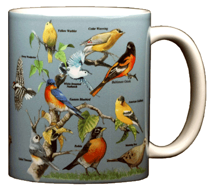 Yard Birds Ceramic Mug - Back