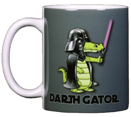 Darth Gator Ceramic Mug - Front
