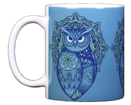 Spirit Owl Ceramic Mug - Front