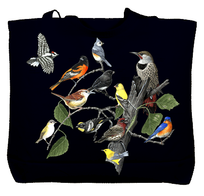 Eastern Birds Canvas Tote