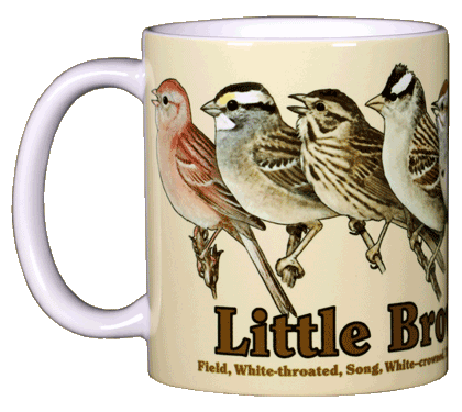 Little Brown Jobs Ceramic Mug - Front