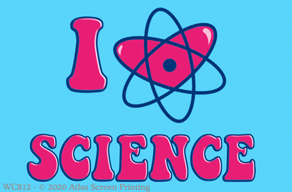 I Love (Atom) Science 2" X 3" Magnet