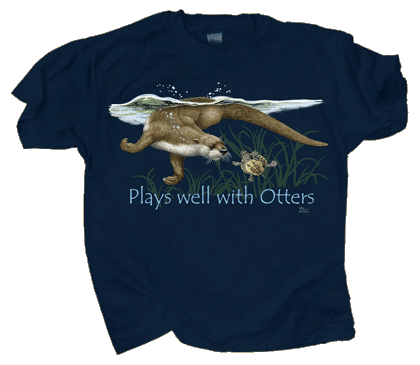 Plays Well With Otters Youth T-shirt