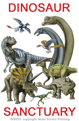 Dinosaur Sanctuary 2" X 3" Magnet
