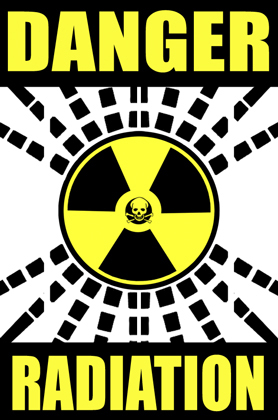 Danger Radiation Warning 2" X 3" Magnet