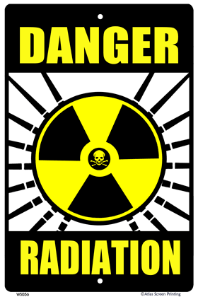 Danger Radiation Warning Sign