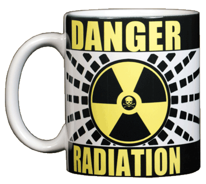 Danger Radiation Warning Ceramic Mug