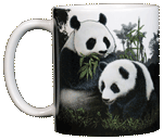 Giant Pandas Ceramic Mug - Front