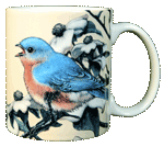 Bluebird Ceramic Mug - Back