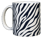 Zebra Stripes Ceramic Mug - Front