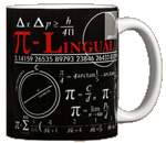Pi-Lingual Ceramic Mug - Back