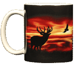 Twilight Elk Ceramic Mug - Front