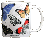Exotic Butterflies Ceramic Mug - Back